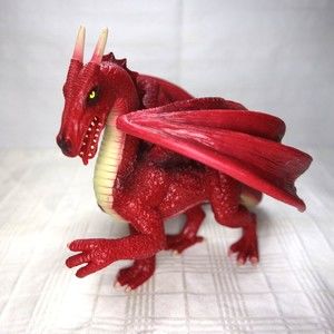 Mojo Red Dragon Fantasy action toy figurine display mythical legends